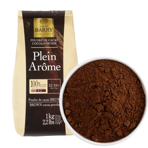 Какао-порошок алкализованный 1кг  Cacao Barry PLEIN AROME 