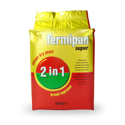 Дрожжи  Fermipan super 2 in 1 (20*500г. коробка)