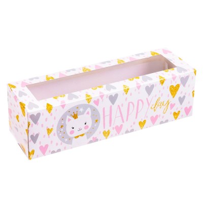 Коробочка д/макарун Happe day 18*5,5*5,5 см 3400719